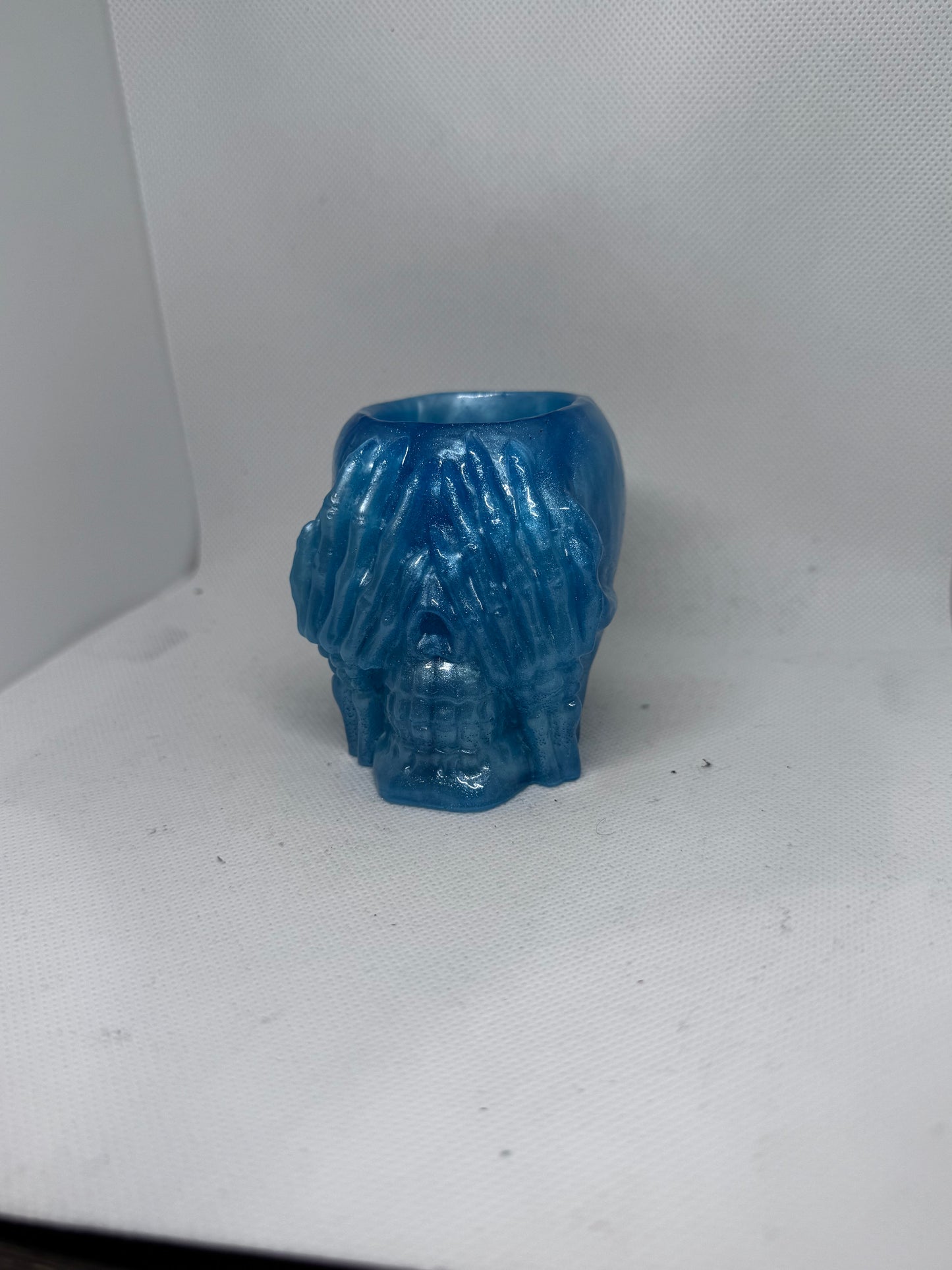Skull candle holders
